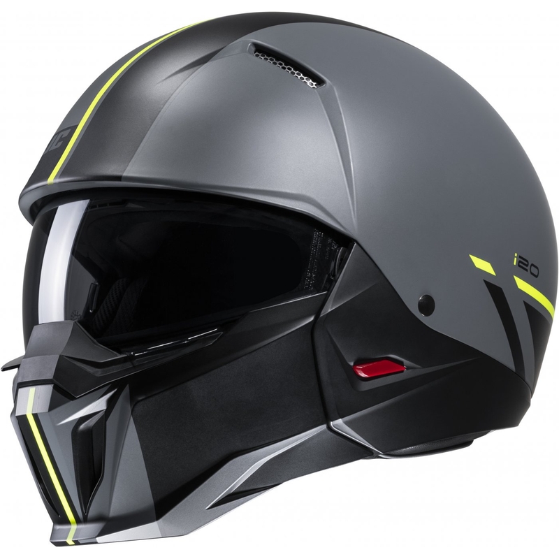 Kask otwarty HJC i20 Batol MC3HSF czarno-szary-fluo żółty wyprzedaż