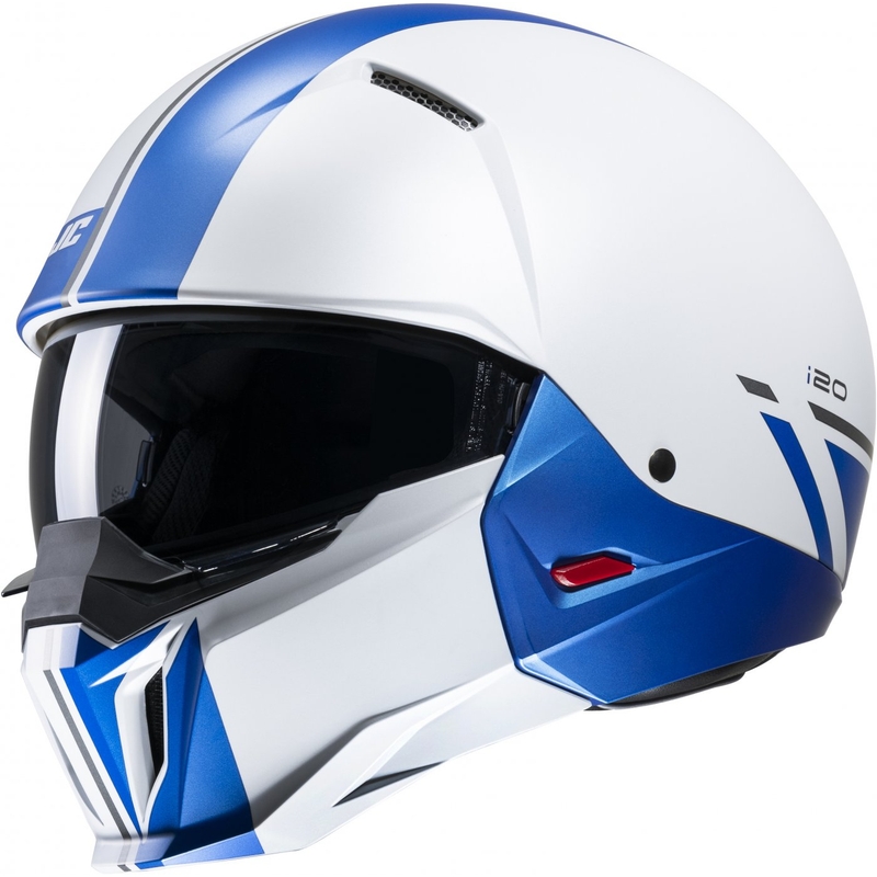 Kask otwarty HJC i20 Batol MC2SF niebiesko-biały wyprzedaż