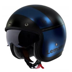 MT LeMans 2 SV Quality B7 Otwarty kask motocyklowy czarno-niebieski