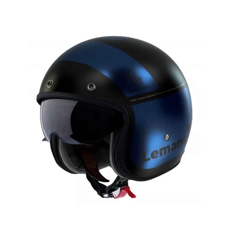 MT LeMans 2 SV Quality B7 Otwarty kask motocyklowy czarno-niebieski