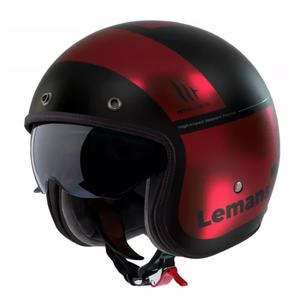 MT Le Mans 2 SV Quality B2 Otwarty kask motocyklowy Black-Red