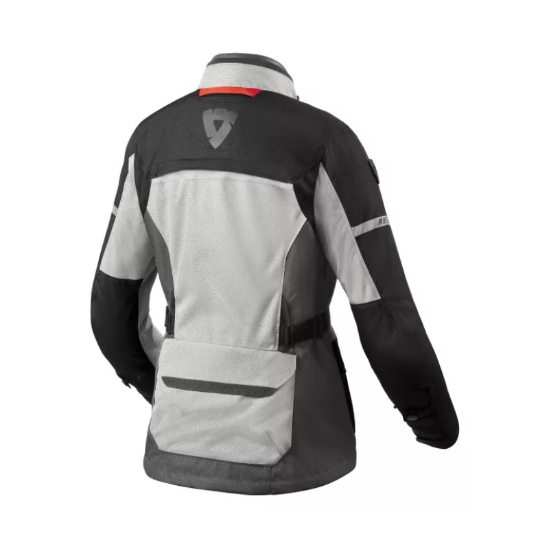 Damska kurtka motocyklowa Revit Outback 4 H2O srebrno-czarna
