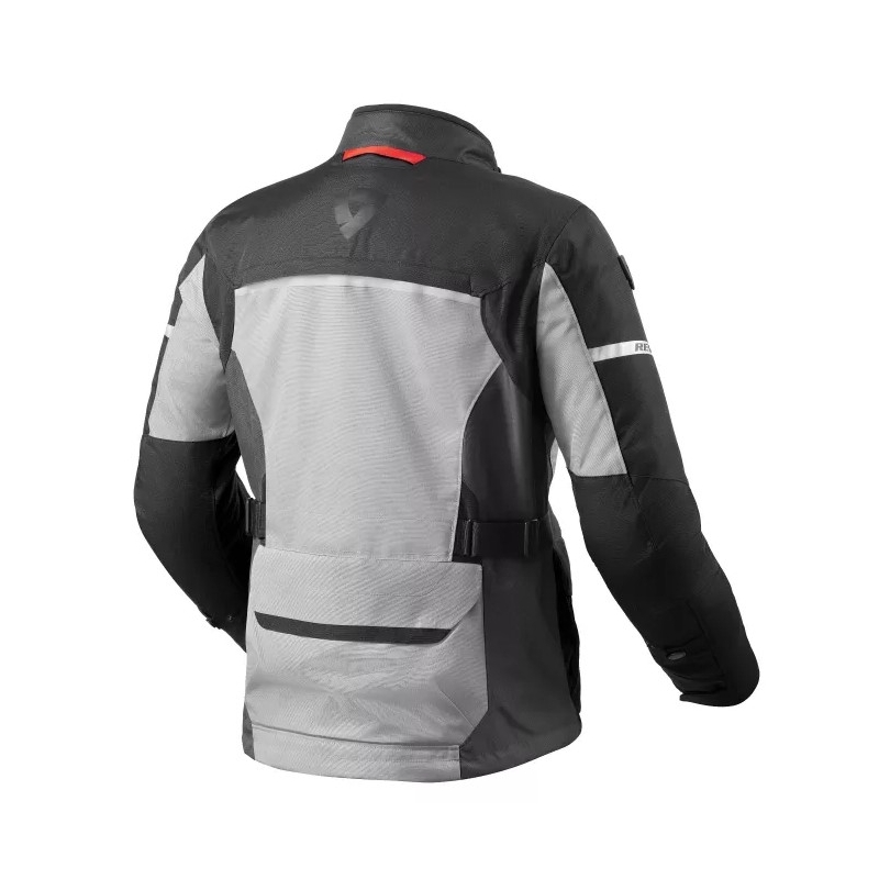 Kurtka motocyklowa Revit Outback 4 H2O srebrno-czarna