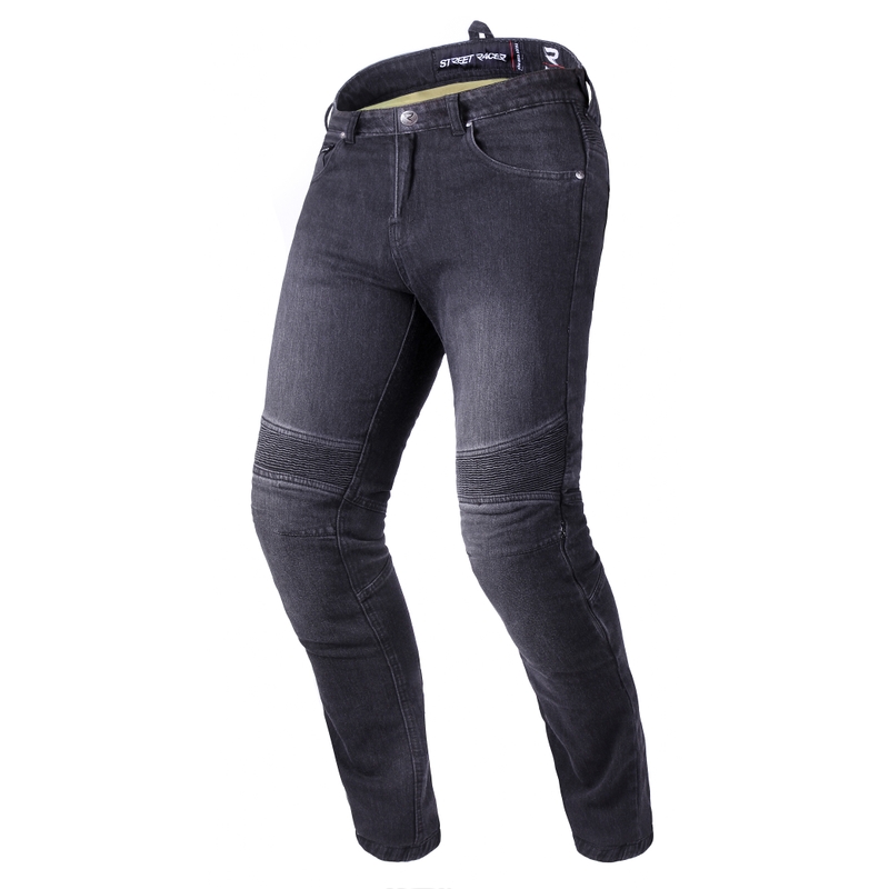 Jeansy motocyklowe Street Racer Spike II CE black cropped - II. jakość