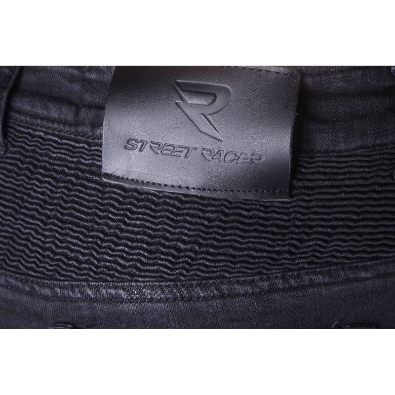 Jeansy motocyklowe Street Racer Spike II CE black cropped - II. jakość