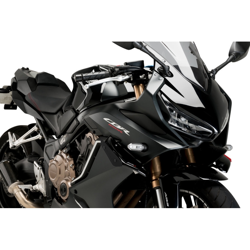 Side spoilers PUIG DOWNFORCE black for HONDA CBR 650 R 2021-2023