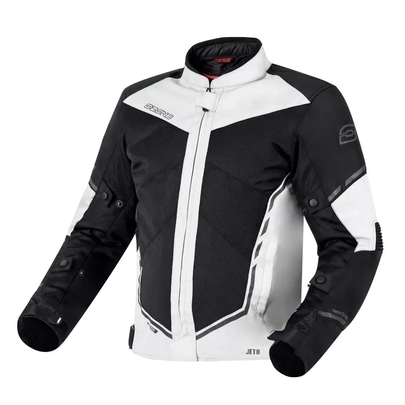 Kurtka motocyklowa Ozone Jet II szaro-czarna wyprzedaż