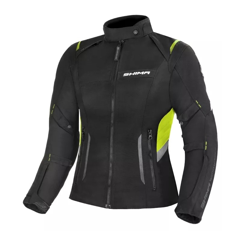 Damska kurtka motocyklowa Shima Rush czarno-fluo żółta wyprzedaż