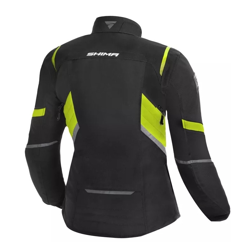 Damska kurtka motocyklowa Shima Rush czarno-fluo żółta wyprzedaż