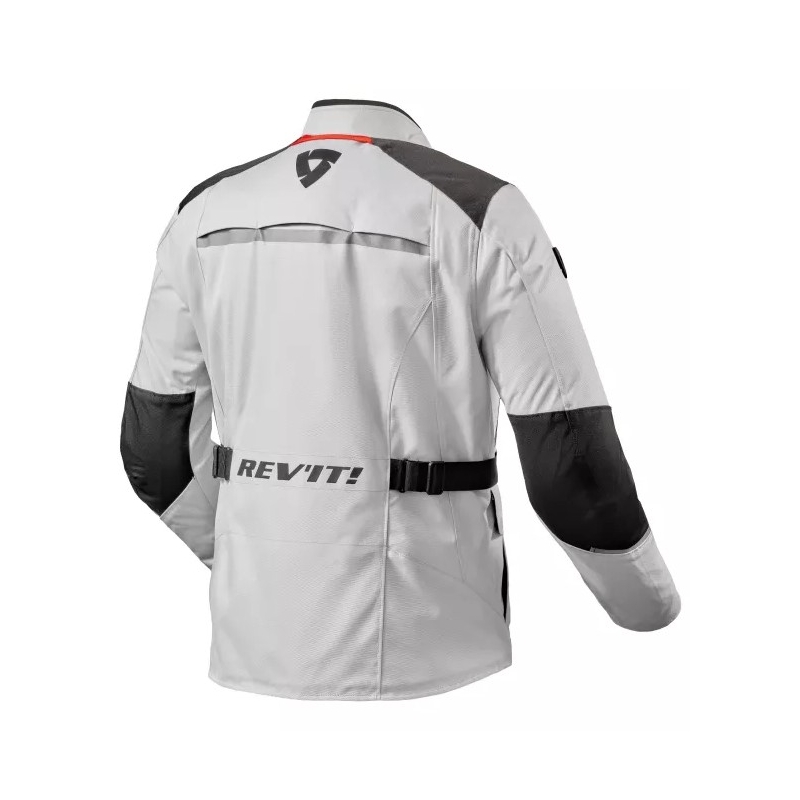 Kurtka motocyklowa Revit Voltiac 3 H2O srebrno-czarna