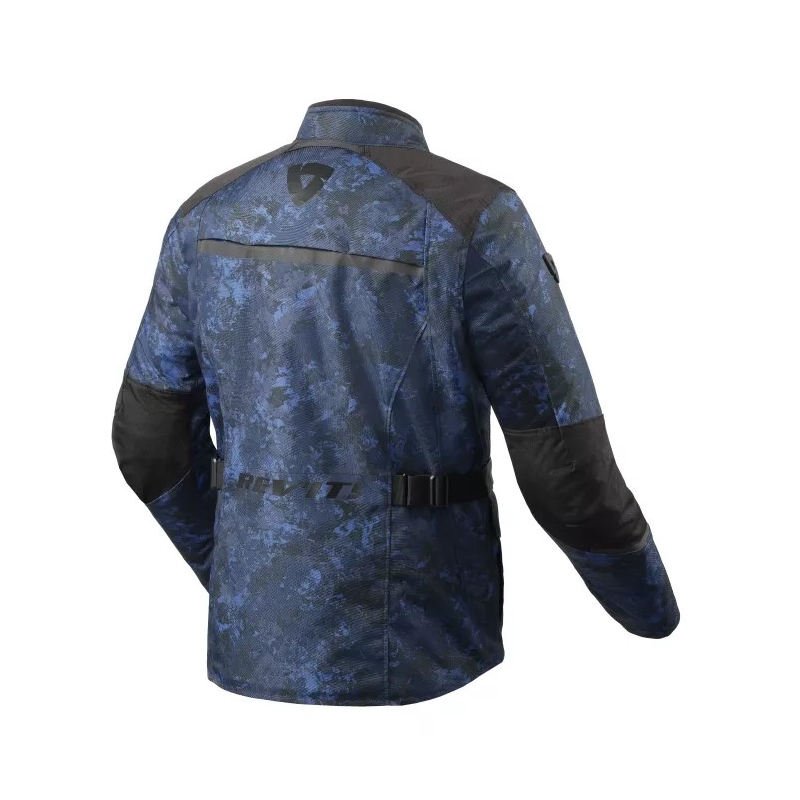 Niebieska kurtka motocyklowa Revit Voltiac 3 H2O camo wyprzedaż