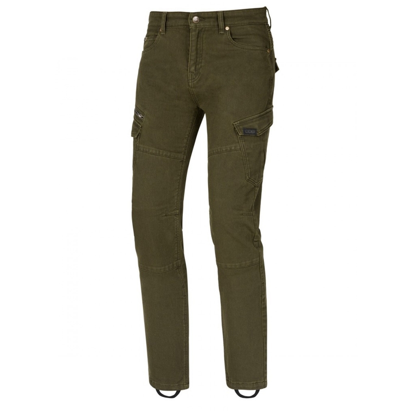 Jeansy motocyklowe SECA Badlands ARM khaki wyprzedaż