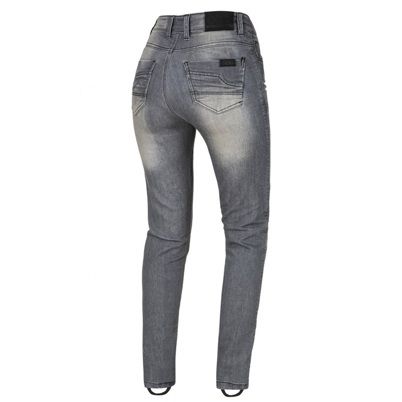 Damskie jeansy motocyklowe SECA Trinity COR szare wyprzedaż