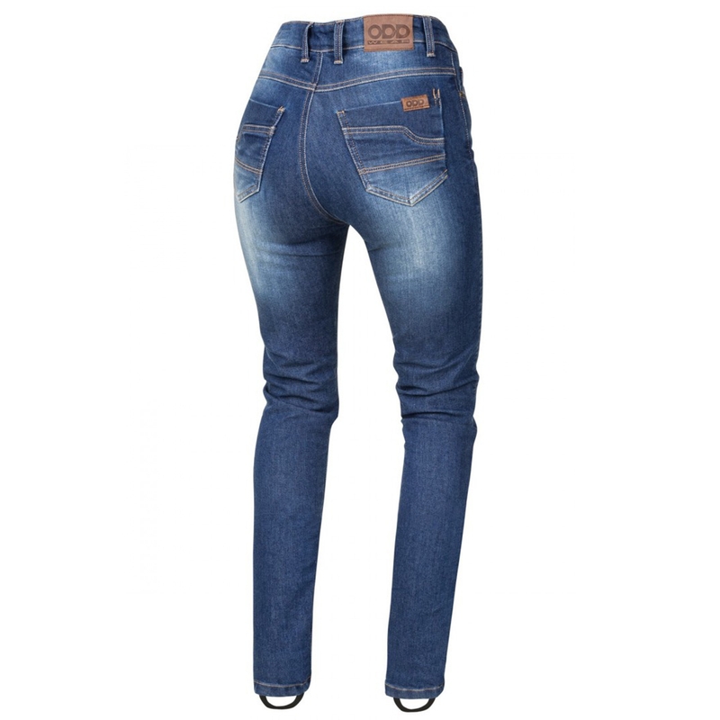 Damskie jeansy motocyklowe SECA Trinity COR niebieskie