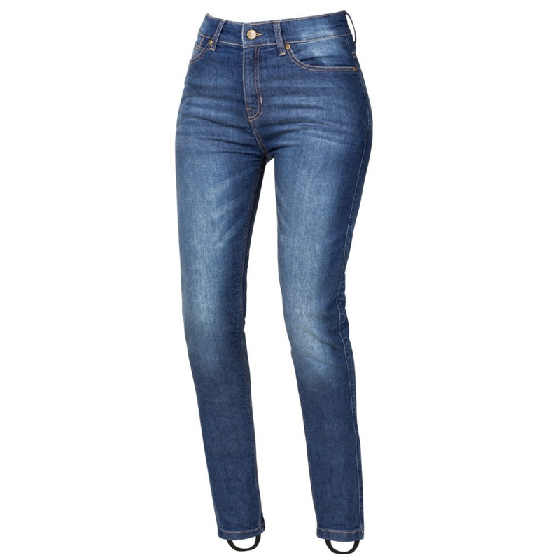 Damskie jeansy motocyklowe SECA Trinity COR niebieskie