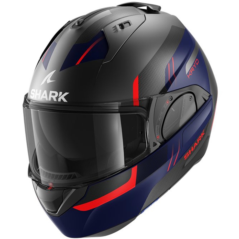 Kask z podnoszoną szczęką SHARK EVO-ES Kryd czarno-czerwono-ciemno niebieski