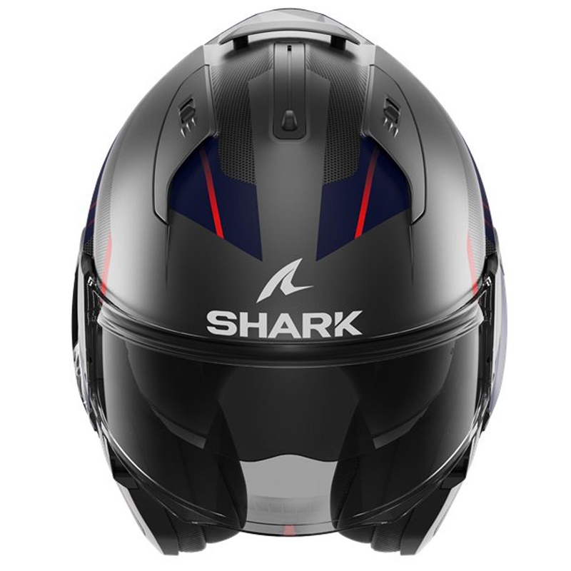Kask z podnoszoną szczęką SHARK EVO-ES Kryd czarno-czerwono-ciemno niebieski