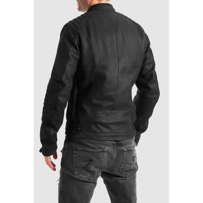 Skórzana kurtka motocyklowa PANDO MOTO Tatami LT 01 czarny outlet wyprzedaż