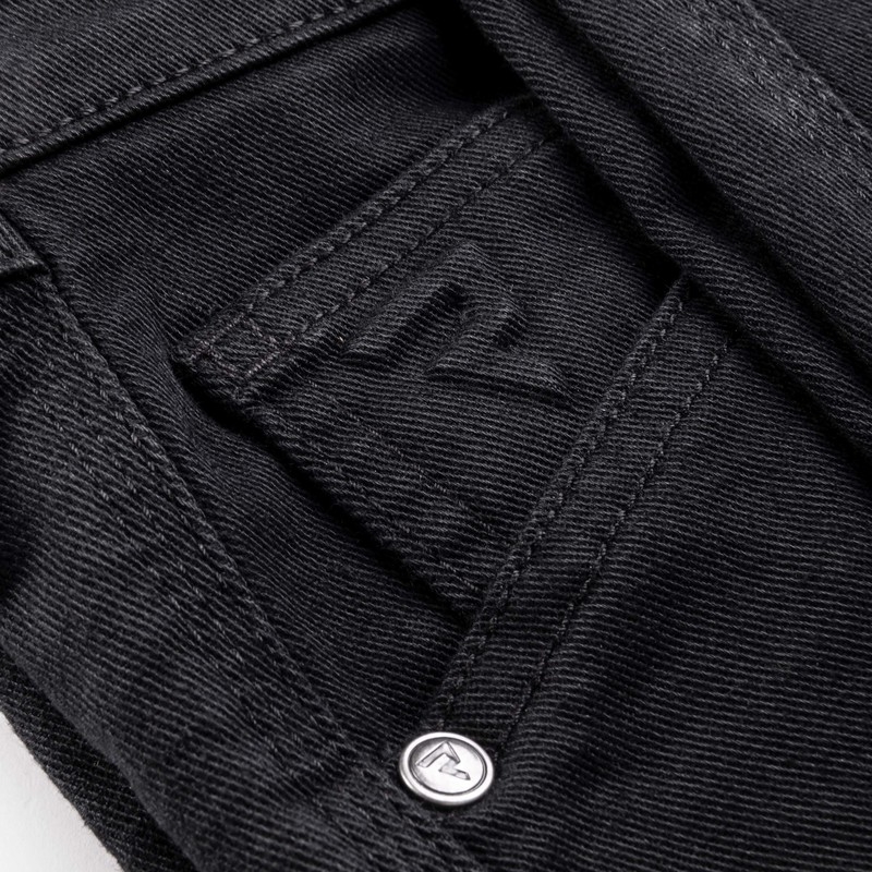Jeansy motocyklowe Rebelhorn Vandal Twill czarne wyprzedaż