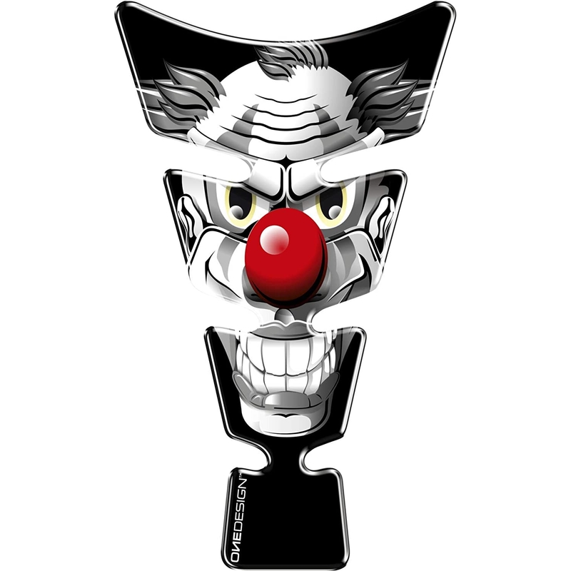 Pokrywa zbiornika paliwa - tankpad Print Clown szara