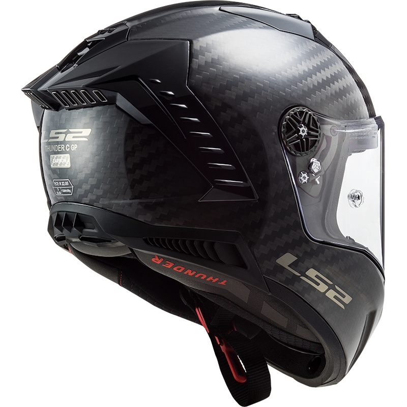 LS2 FF805 Thunder Carbon Black Integralny kask motocyklowy