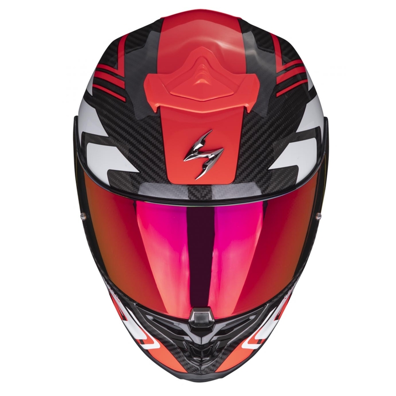 Kask integralny Scorpion EXO-R1 EVO Carbon Air Supra czarno-czerwony