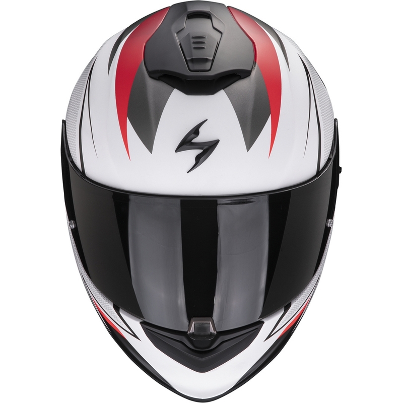 Kask integralny Scorpion EXO-1400 EVO Air Thelios biało-czerwony