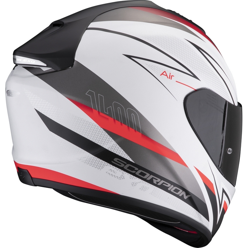 Kask integralny Scorpion EXO-1400 EVO Air Thelios biało-czerwony