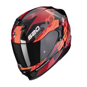 Integralny kask motocyklowy Scorpion EXO-520 EVO Air Cover metaliczny czarny-czerwony