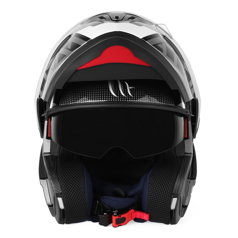 Szukasz Szczękowy kask motocyklowy MT Atom SV Quark czarno-szaro