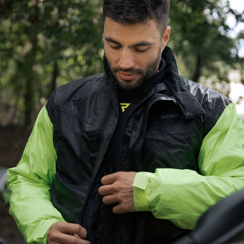 Kombinezon przeciwdeszczowy Rebelhorn Rain fluo żółty