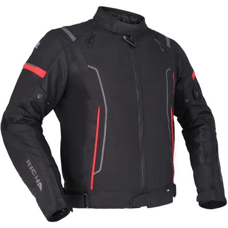 Kurtka motocyklowa RICHA Airstream 3 czarno-czerwona wyprzedaż