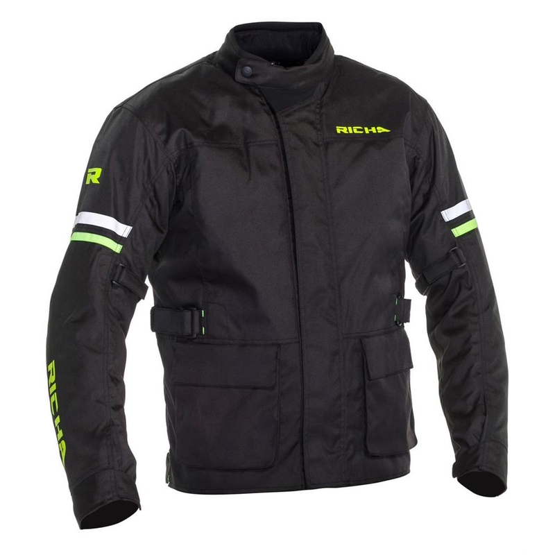 Kurtka motocyklowa RICHA Buster WP Long czarno-fluo żółta wyprzedaż