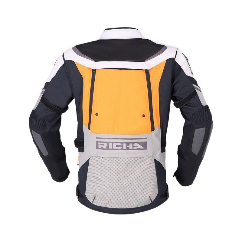 Kurtka motocyklowa RICHA Infinity 2 Adventure szaro-pomarańczowa wyprzedaż
