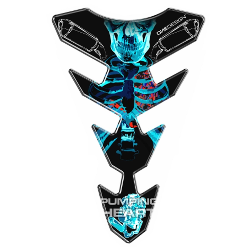 Pokrywa zbiornika paliwa - tankpad Print Slim Skeleton