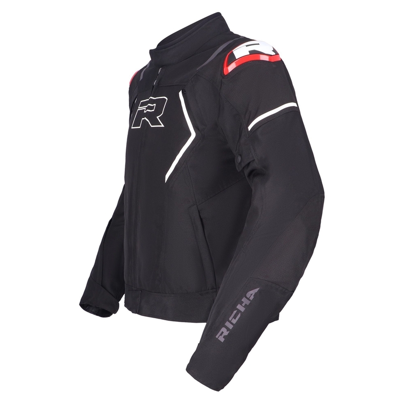 Kurtka motocyklowa RICHA Vendetta czarno-biało-czerwona wyprzedaż