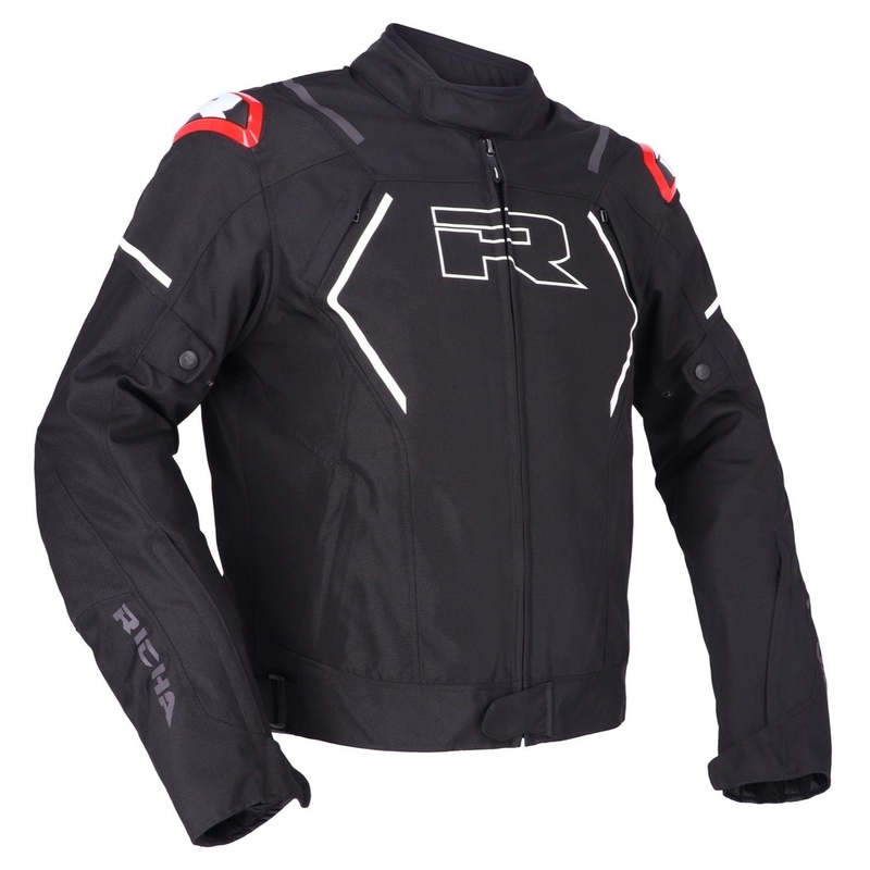 Kurtka motocyklowa RICHA Vendetta czarno-biało-czerwona wyprzedaż