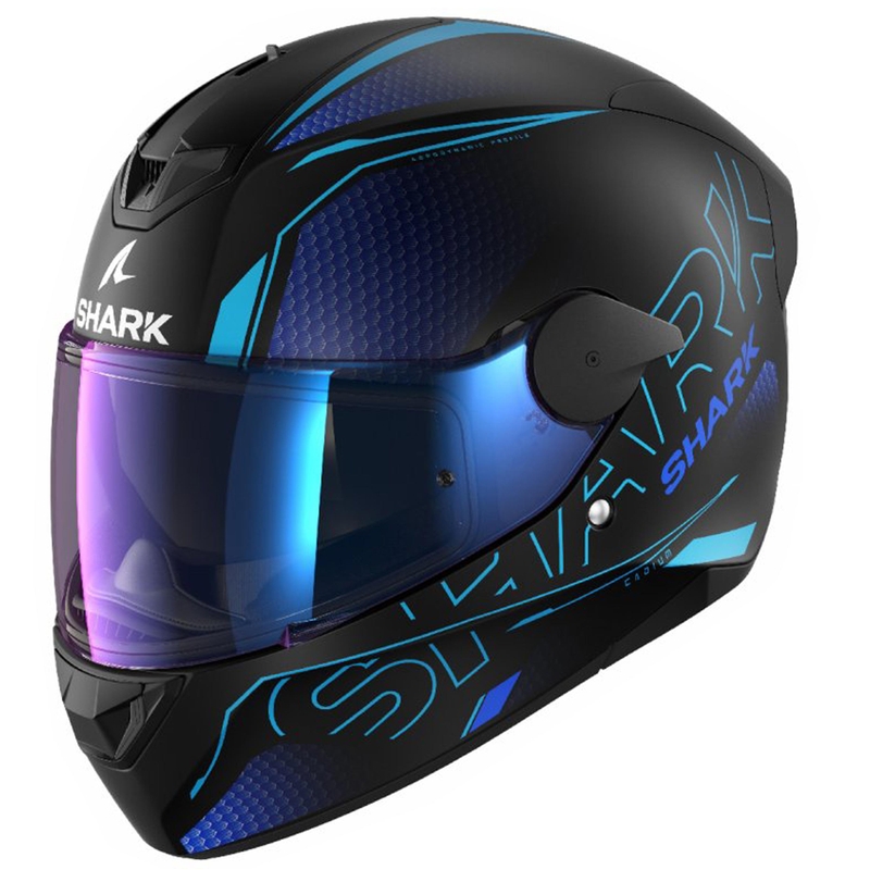 Integralny kask motocyklowy SHARK D-SKWAL 2 Cadium czarno-niebiesko-fioletowy mat