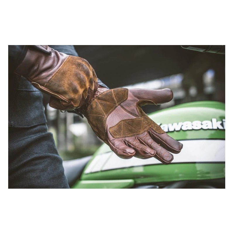 Rękawice motocyklowe Fuel Rodeo brązowe