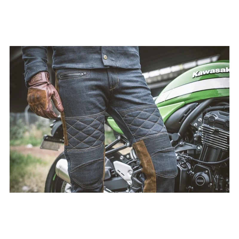 Rękawice motocyklowe Fuel Rodeo brązowe