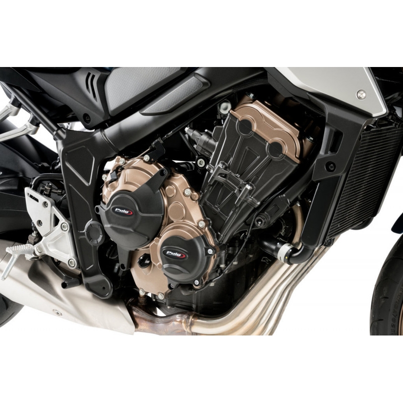 Engine protective covers PUIG black
