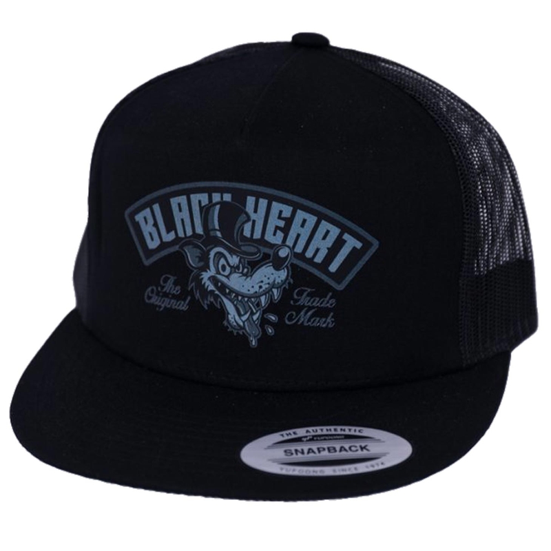 Czapka Black Heart Wolf