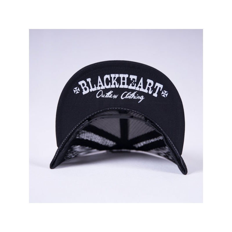 Czapka Black Heart Red Devil Wht