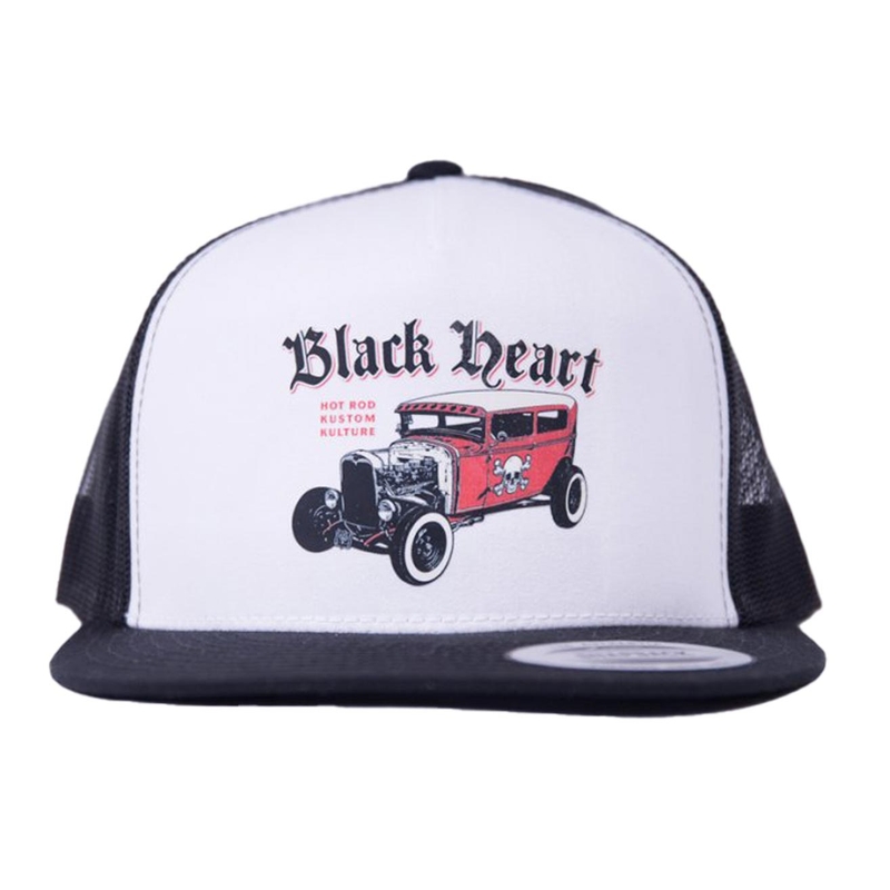 Czapka Black Heart Red Devil Wht