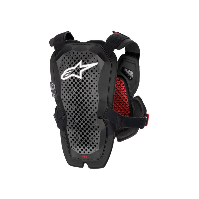 Ochraniacz klatki piersiowej Alpinestars A-1 PRO czarno-antracytowo-czerwony