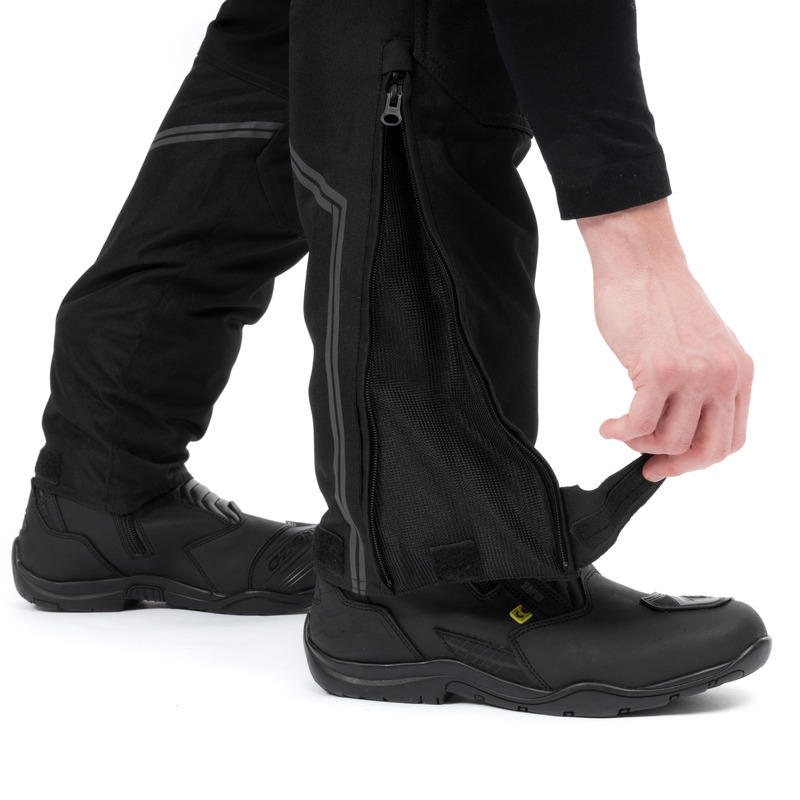 Spodnie motocyklowe Ozone Union II czarne skrócone wyprzedaż