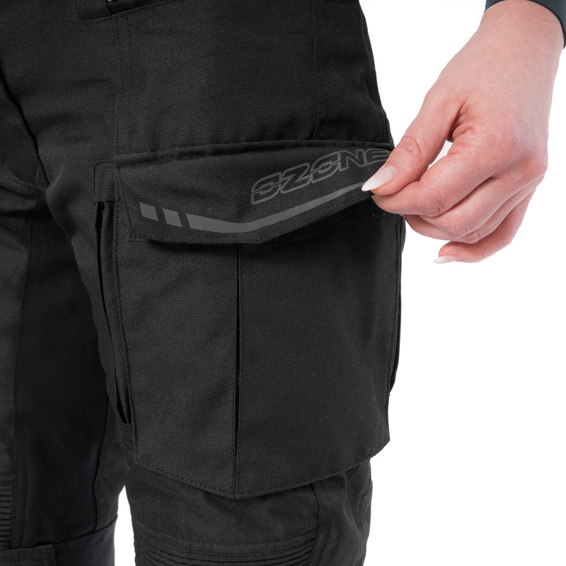 Damskie spodnie motocyklowe Ozone Union II Black wyprzedaż