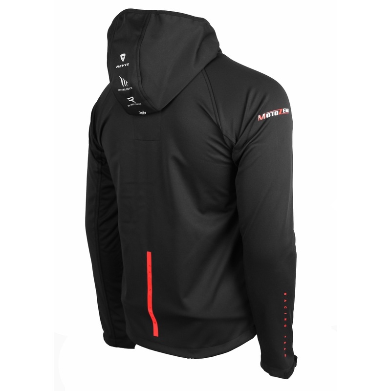 Kurtka softshell MotoZem Racing Team czarno-czerwona