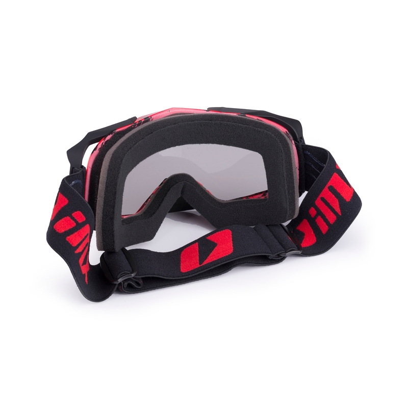 Gogle motocrossowe iMX Dust Graphic czerwono-czarne