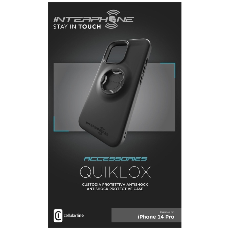Pokrowiec ochronny Interphone QUIKLOX do Apple iPhone 14 Pro czarny